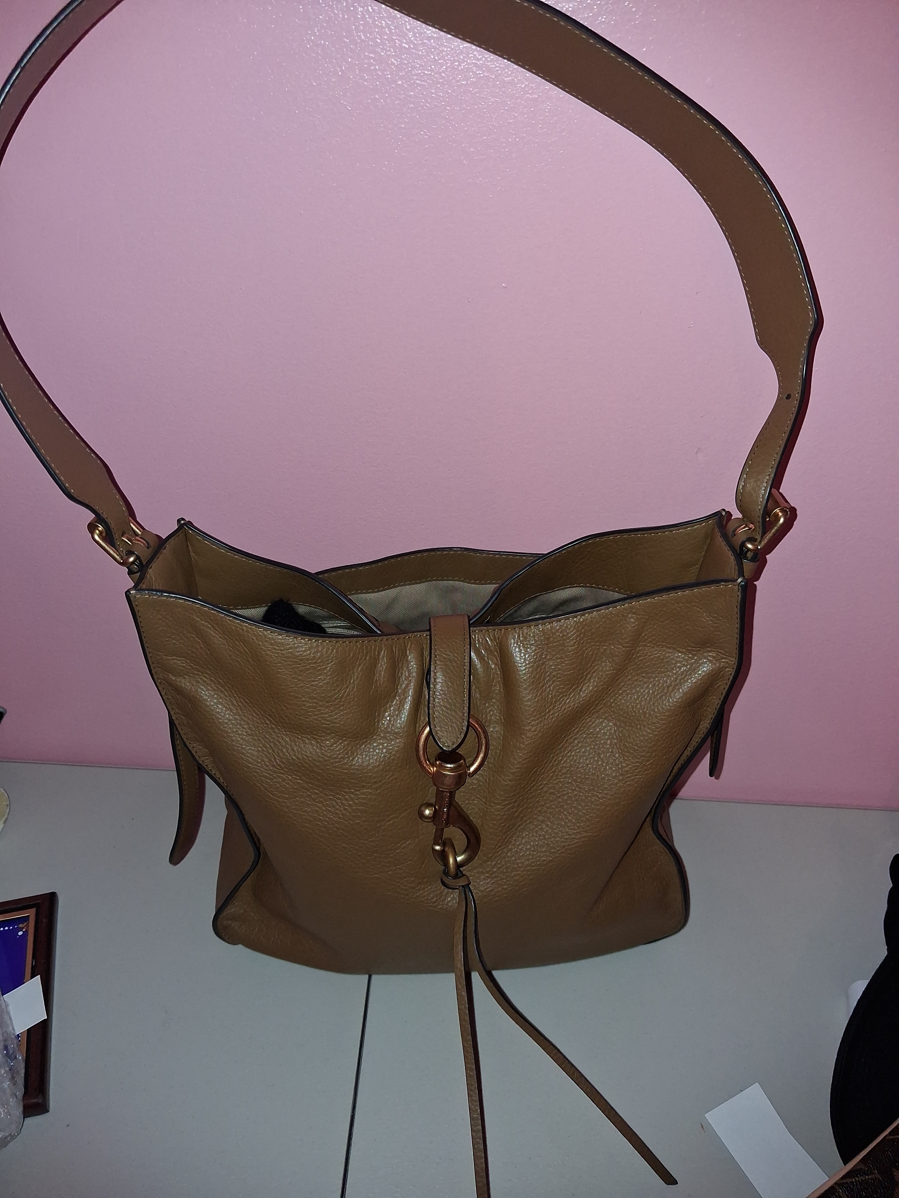 Rebecca Minkoff Megan Hobo Bag - Almond Leather